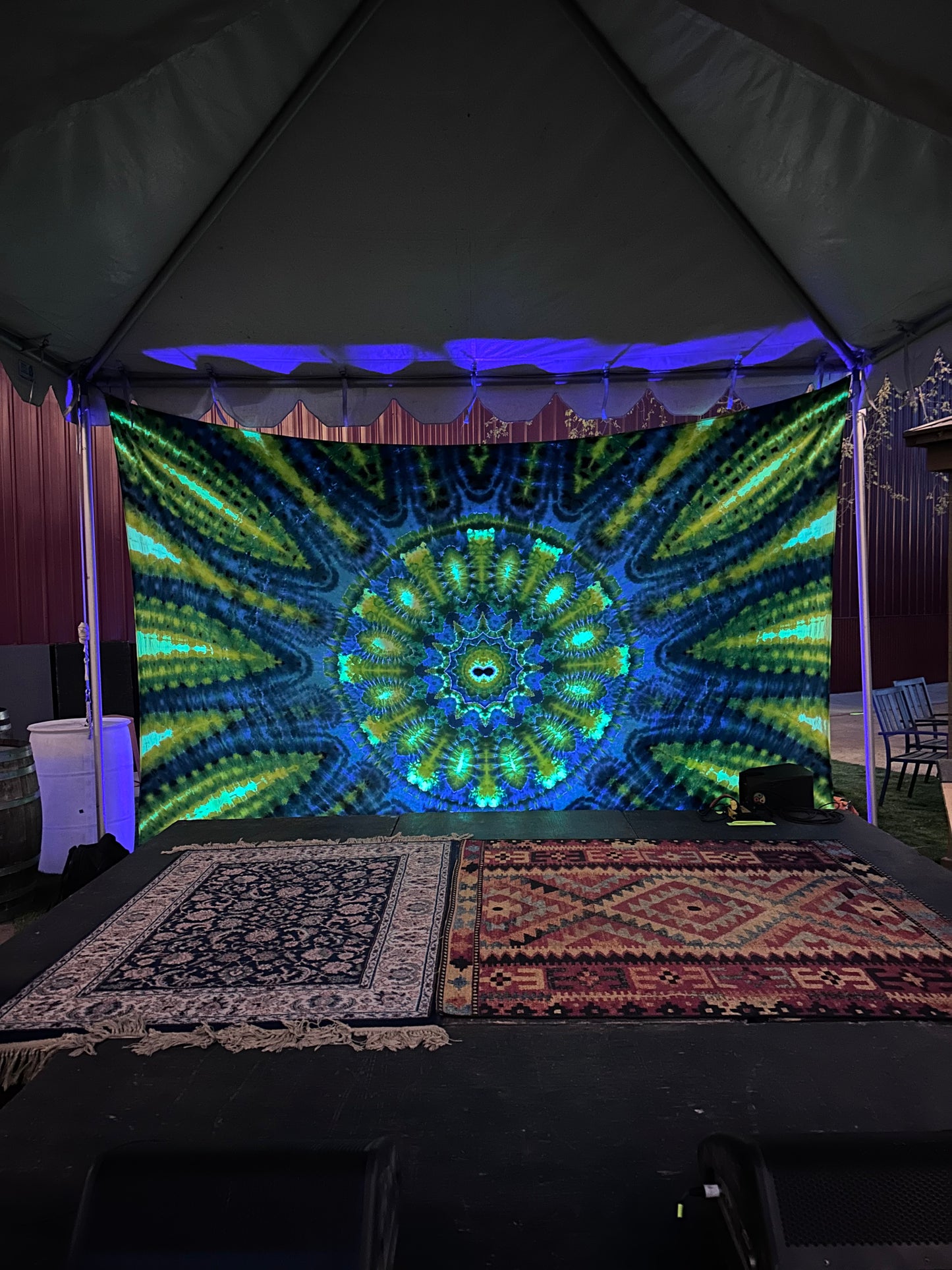 Octopus Glow Tapestry